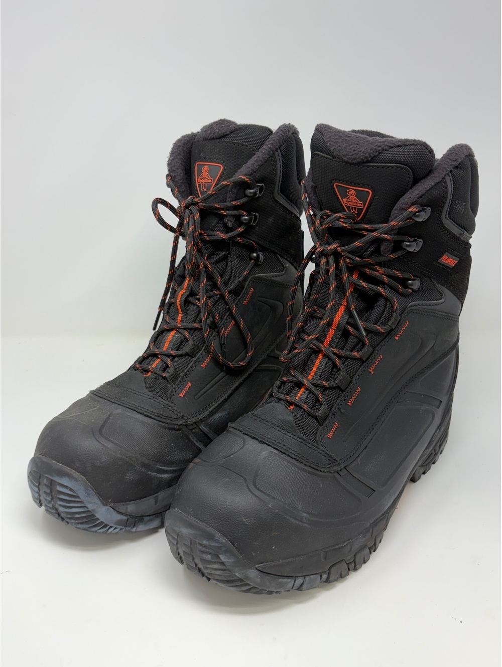 RefrigiWear Men's Black Insulated Winter Boots Size 11.5M